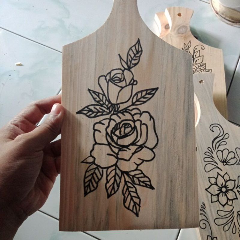Jual talenan mewarnai talenan sketsa ukuran tanggung 14 x 30 cm diy