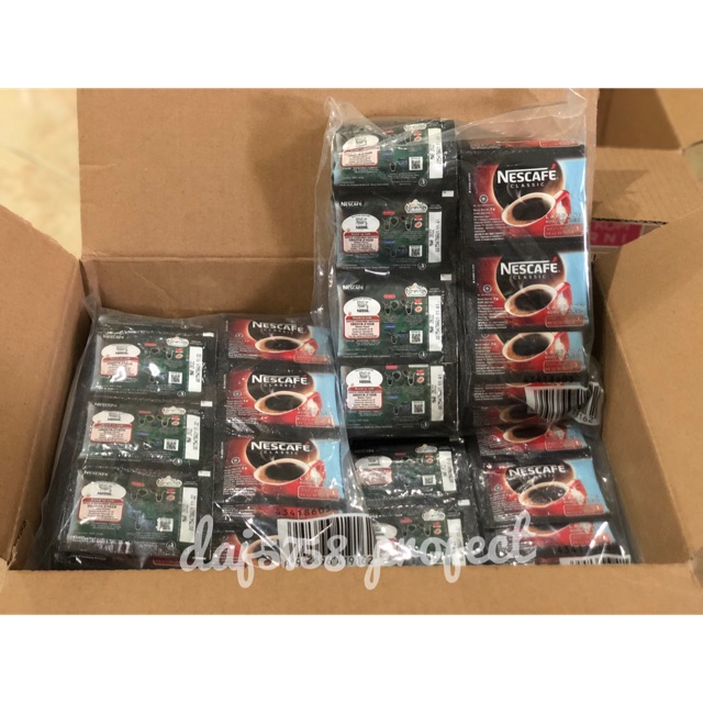 Jual KOPI NESCAFE CLASSIC SACHET 10 (60x2g) 1 DUS KOPI ROBUSTA MURNI 100 Shopee Indonesia