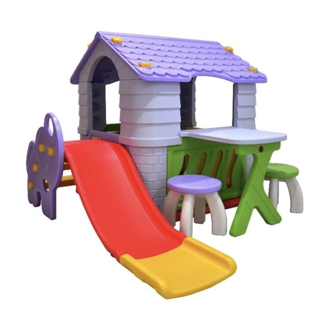 Jual Tobebe Bighappy Play House Ayunan Perosotan Prosotan Rumah Rumahan Mainan Anak Playground Playhouse | Shopee Indonesia