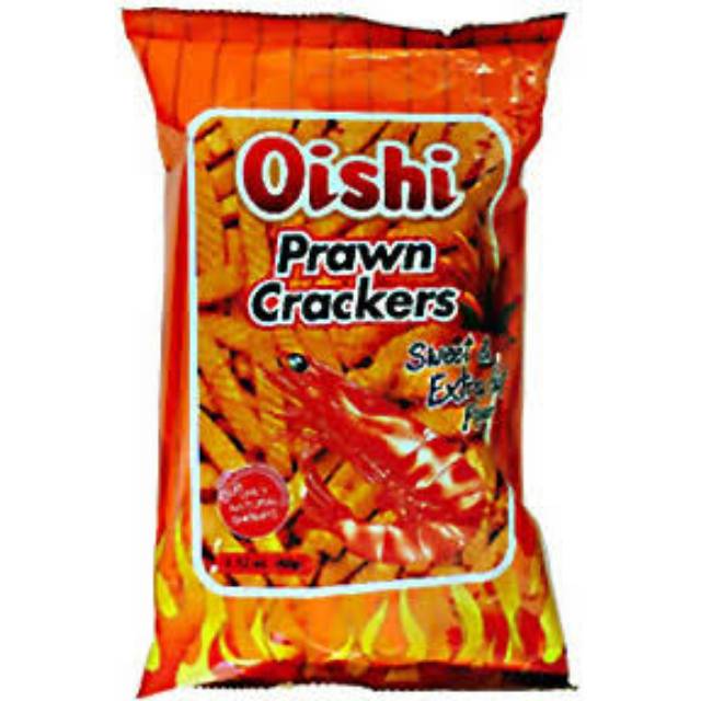 Oishi prawn crackers spicy shrimp flavour | Shopee Indonesia