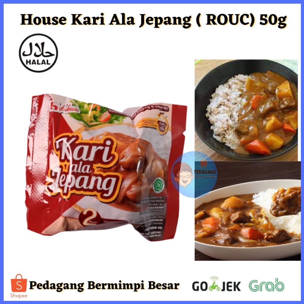Jual House Kari ala Jepang 50g/ Bumbu Kari Jepang/ Saus Kari/ House