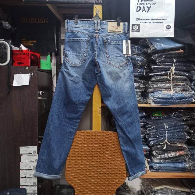 (COD) OXYGEN PREMIUM DENIM / CELANA PRIA SLIM FIT / ORIGINAL Shopee Indonesia