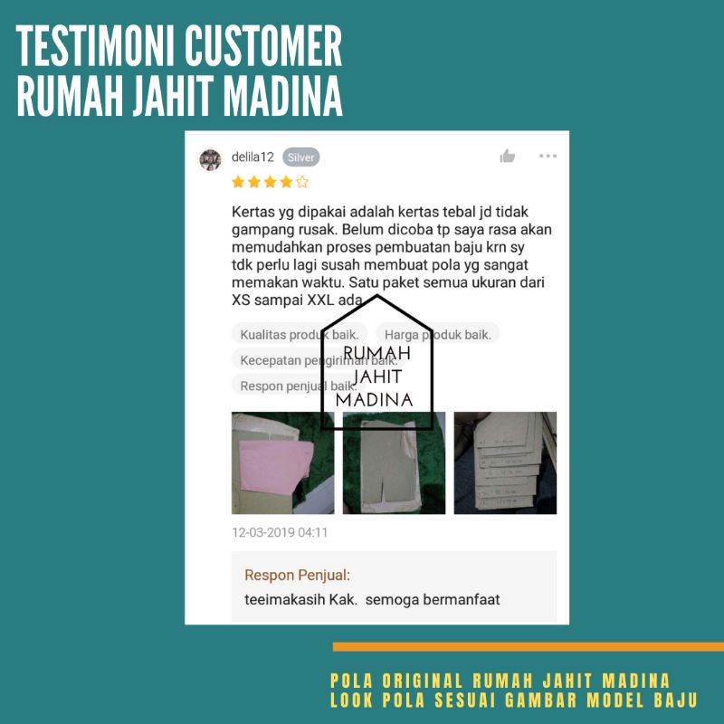 POLA INSTAN DASAR BAJU WANITA + LENGAN | Shopee Indonesia