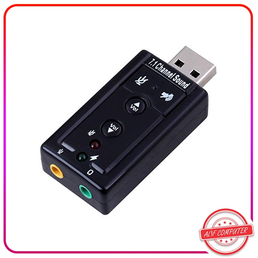 Jual Usb Sound Card Virtual 7.1 Channel Surround Indonesia|Shopee Indonesia