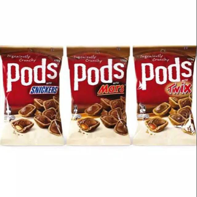 Jual Pods Mars/Pods Snickers/Pods Twix, Snack Coklat Dari Australia | Shopee Indonesia