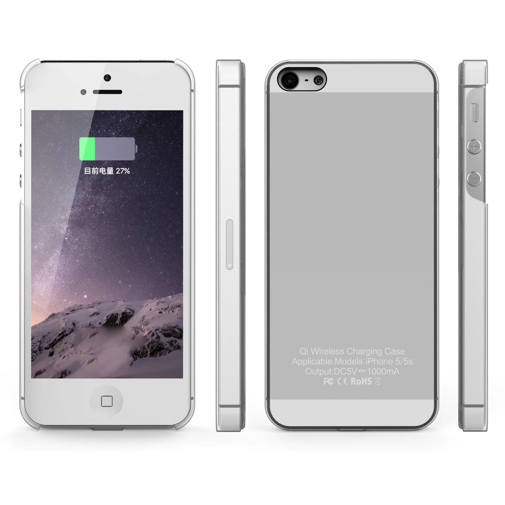 Jual Gratis Ongkir Qi Wireless Charger Receiver Case For Iphone 5 5S Se / 6 6S 7 Wireless Charging | Shopee Indonesia