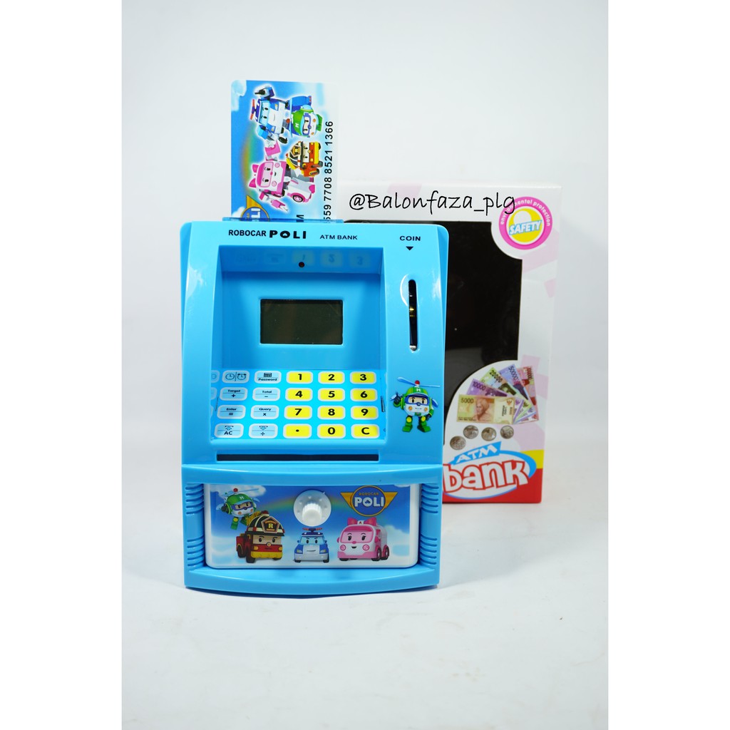Jual Termurah!Mainan Anak-Mainan Atm Bank Poli / Celengan Atm Bank/Mainan Celengan Anak/Atm Bank Anak | Shopee Indonesia