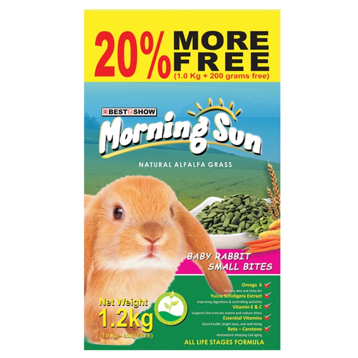 Jual Morning Sun Baby Rabbit Small Bites 1.2kg Shopee Indonesia