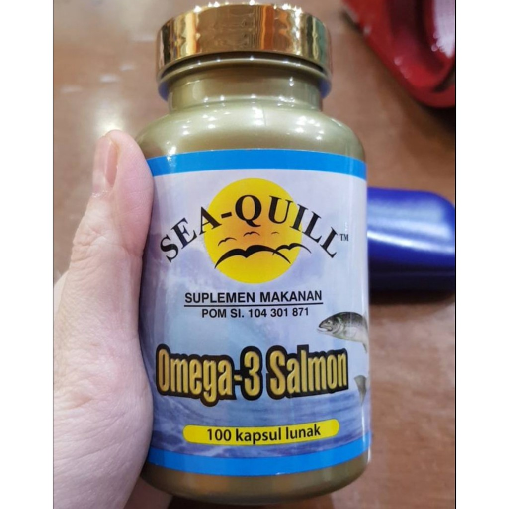 Jual Seaquill sea quill omega 3 salmon oil minyak ikan fish oil isi 30