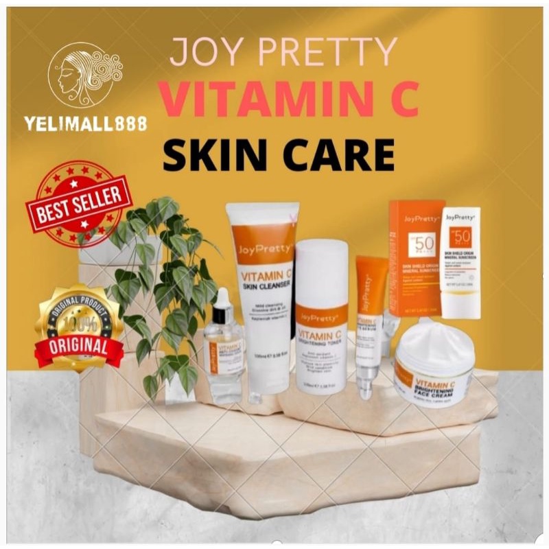 Jual Joy Pretty Vitamin C Set Skincare Perawatan Pencerah Wajah Penghilang Flek Hitam Melasma