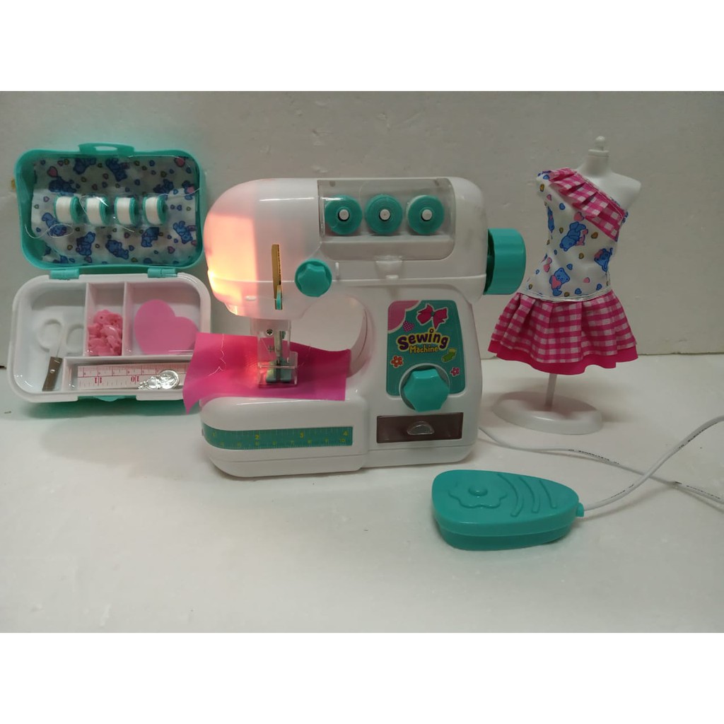 Jual Mainan Anak Perempuan Mesin Jahit Sewing Tool Cewek Bisa Jahit Indonesia|Shopee Indonesia