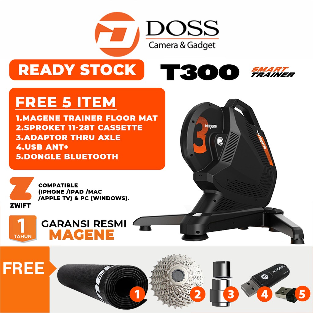 Magene T300 Smart Power Trainer Kompatible dengan Zwift Sepeda Statis