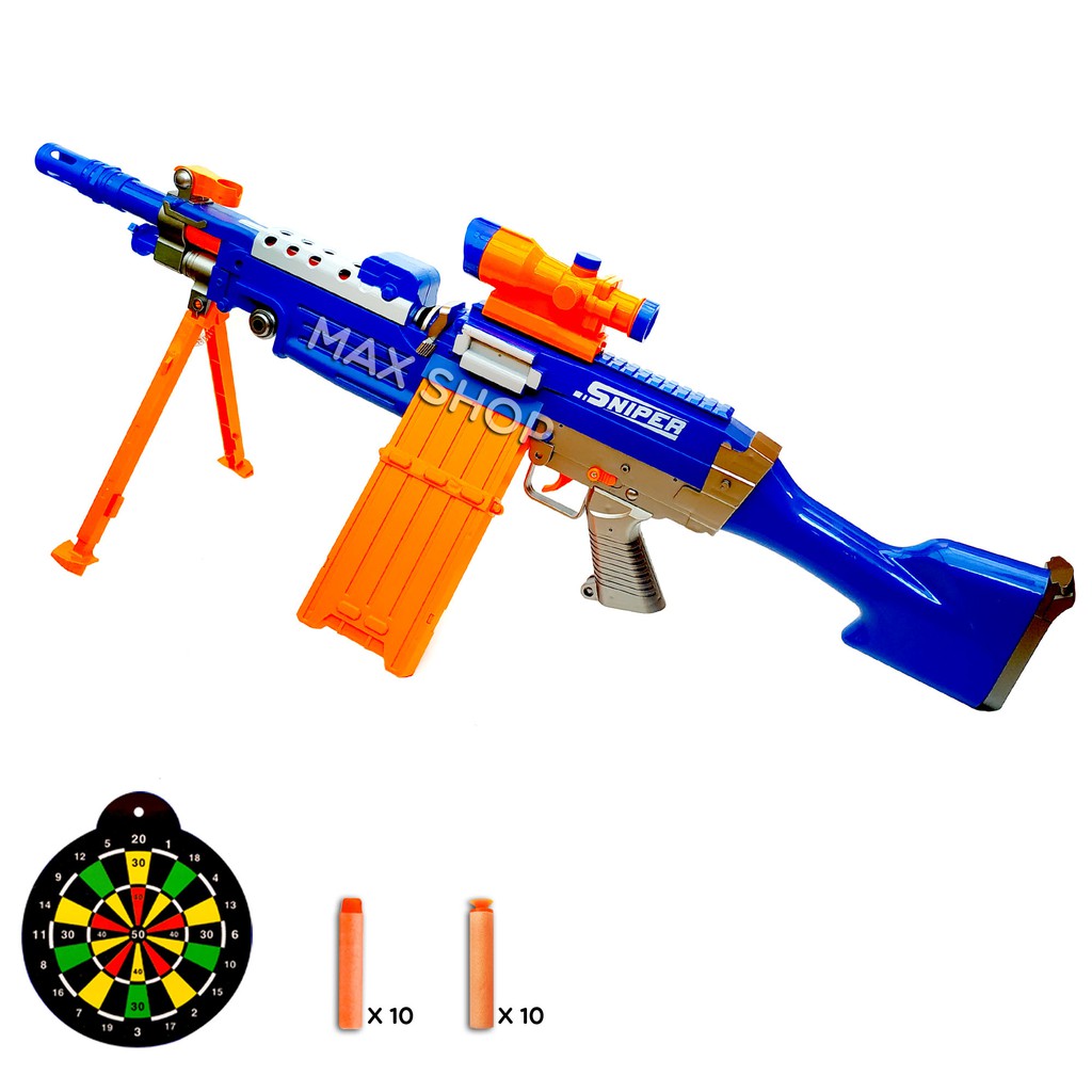 Jual Sniper Soft Bullet Gun 7004B Biru Mainan Pistol Tembakan Senjata Anak | Shopee Indonesia