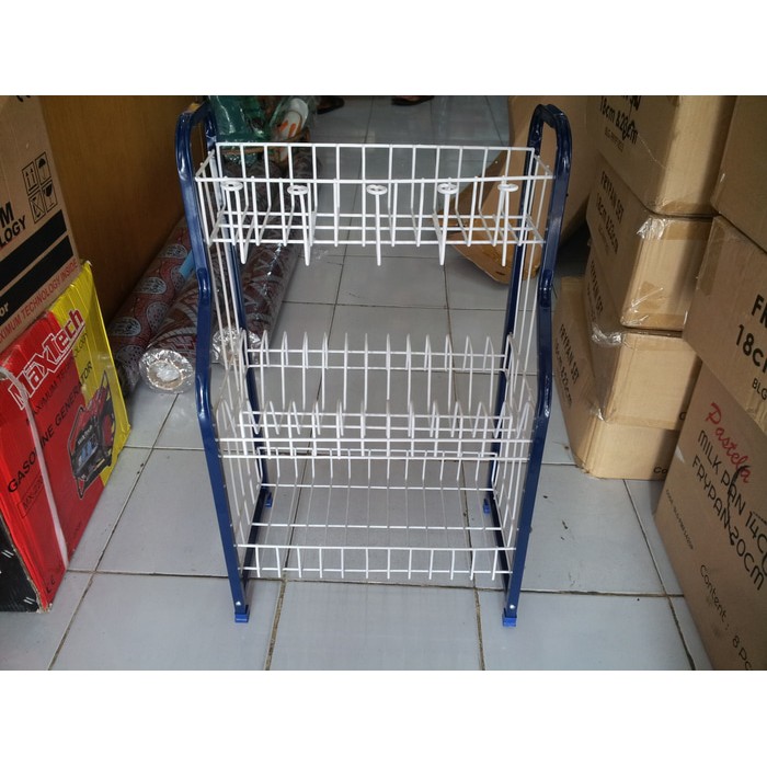 Rak Piring 3 Susun Besi Tebal | Shopee Indonesia