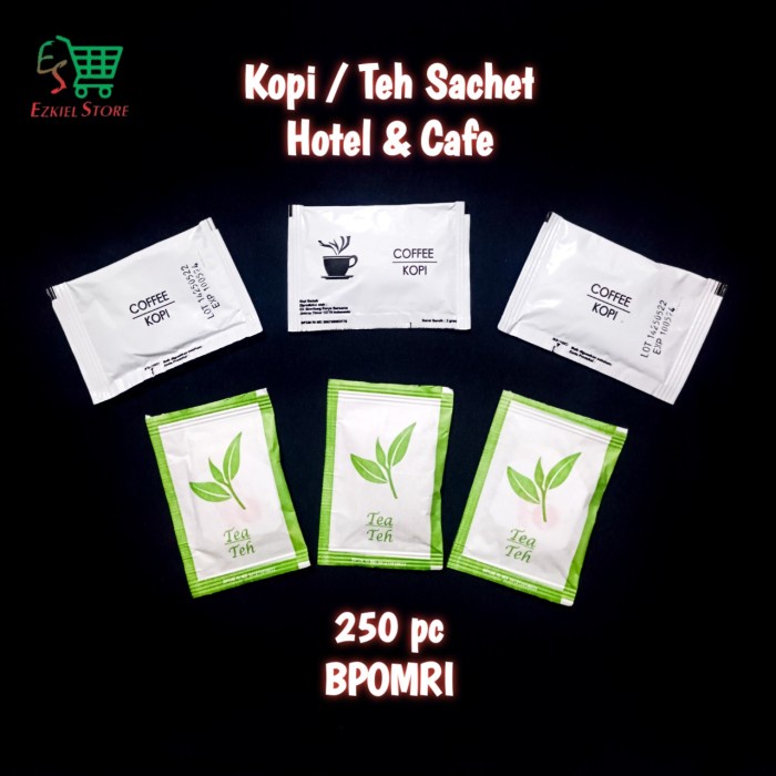 Jual Kopi Teh Sachet Hotel Cafe 250 pcs Kopi Instan Teh Celup Indonesia