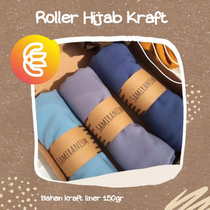 ROLL HIJAB / roller hijab /label hijab penggulung hijab CUSTOM bahan