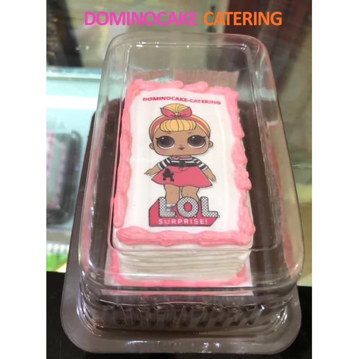 Kue ultah Kue ultah mini Mini cake Cake LOL kotak 10x6cm