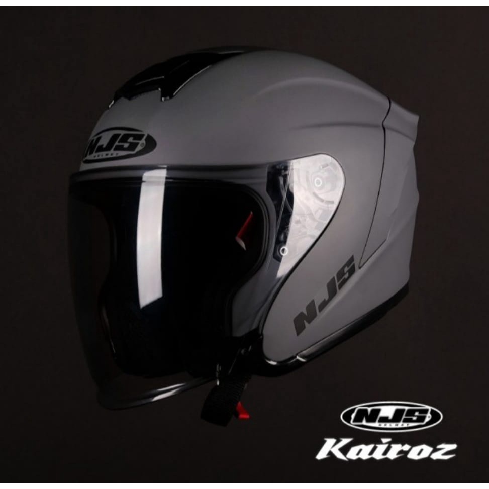 NJS KAIROZ SOLID HELM OPEN FACE Helmjabodetabek