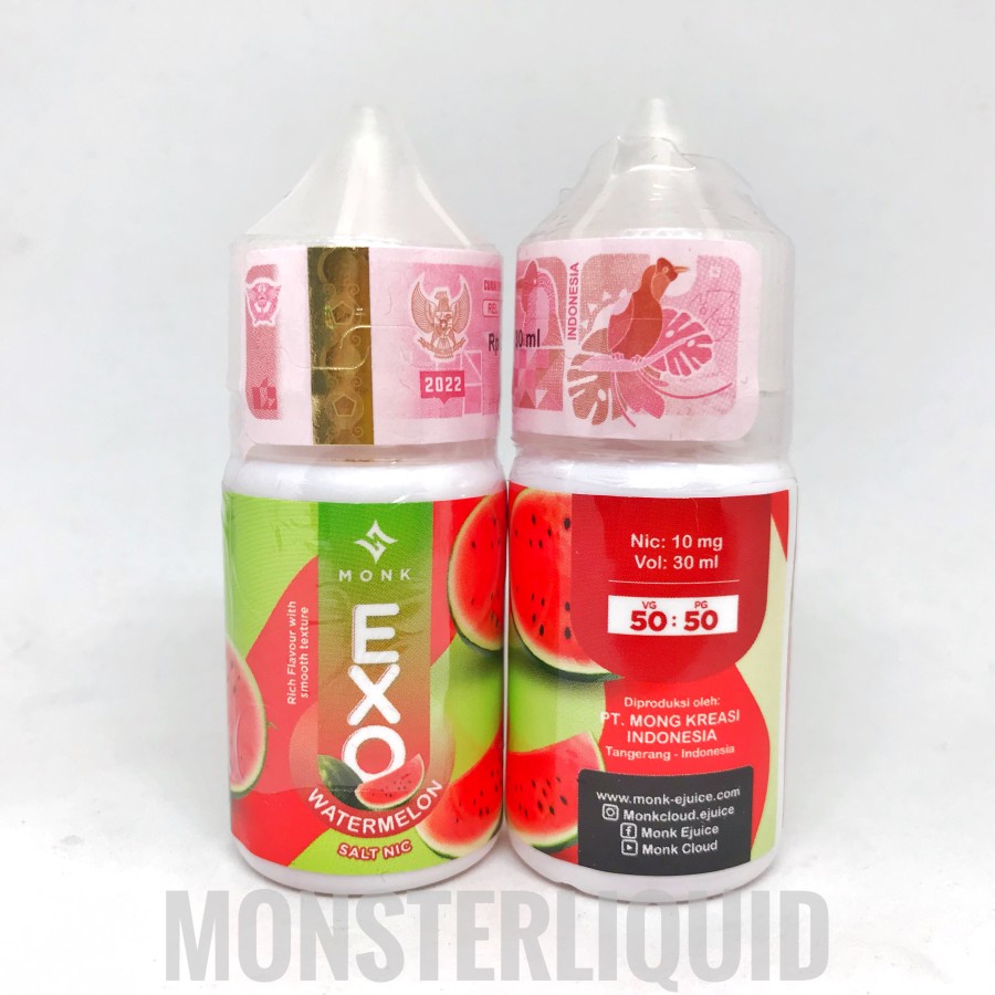 Jual SALT EXO WATERMELON BY MONK CLOUD E JUICE 10MG 30ML Shopee Indonesia