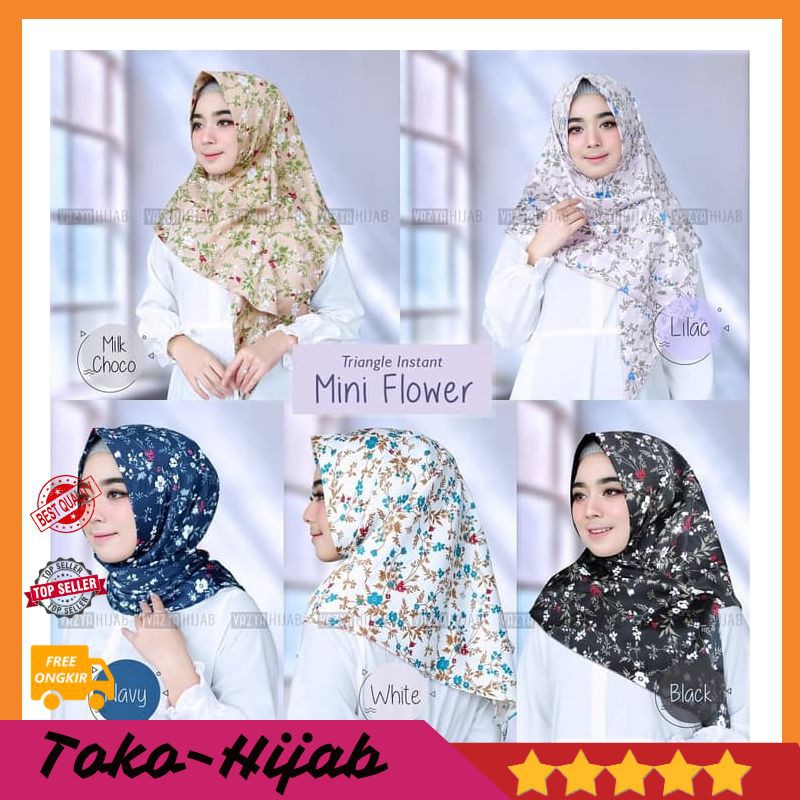 Jilbab Segitiga Instant Kerudung Segitiga Hijab Instant Hijab Motif