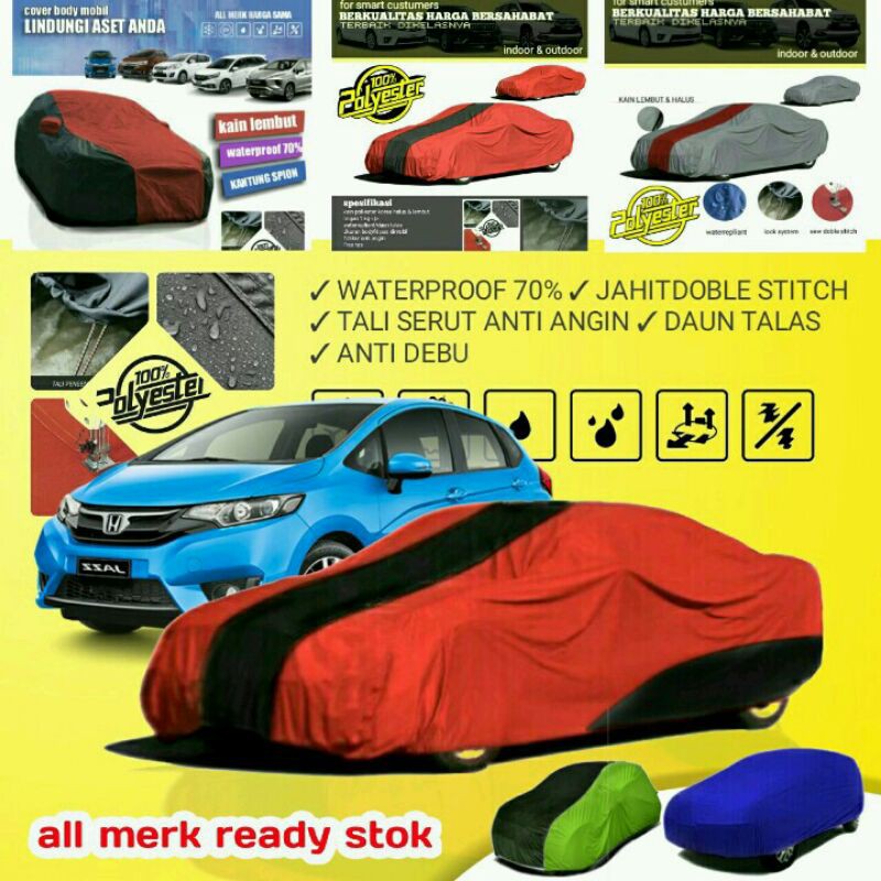 Jual Honda Cover Sarung Penutup Body Mobil Jazz New 2006 Gen 1 Waterproof  Gen 2 2013 Outdoor 2021 Rs Indonesia|Shopee Indonesia