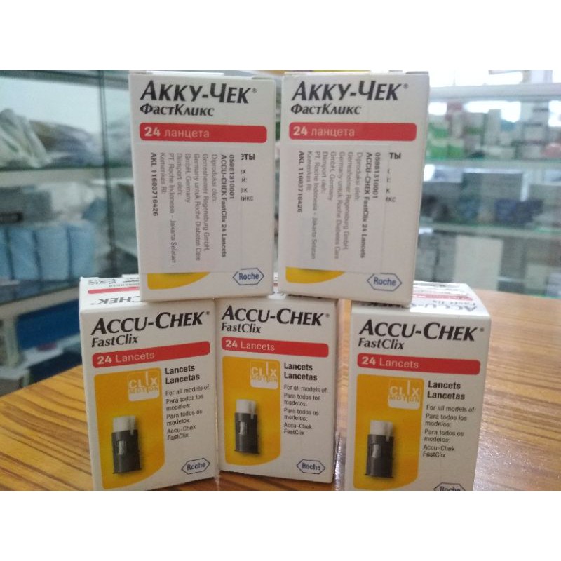 Jual Fastclix Accu Chek Guide Lancet 24/ Jarum Lancet Accuchek Guide Indonesia|Shopee Indonesia