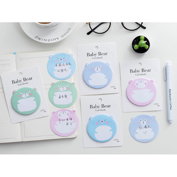 IM Notes Baby Bear Memo Note Lucu Unik Shopee Indonesia