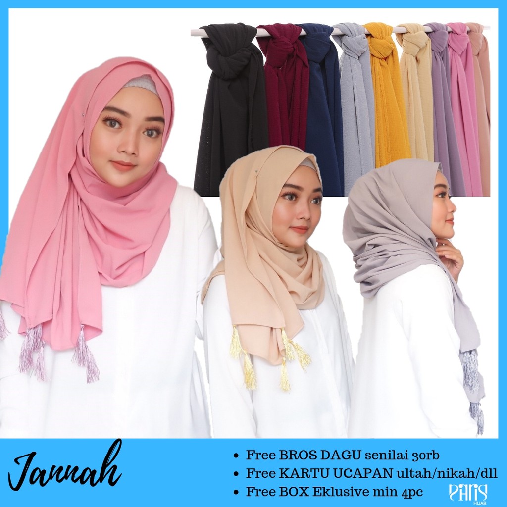 Hijab Kondangan Pashmina Jilbab Voal