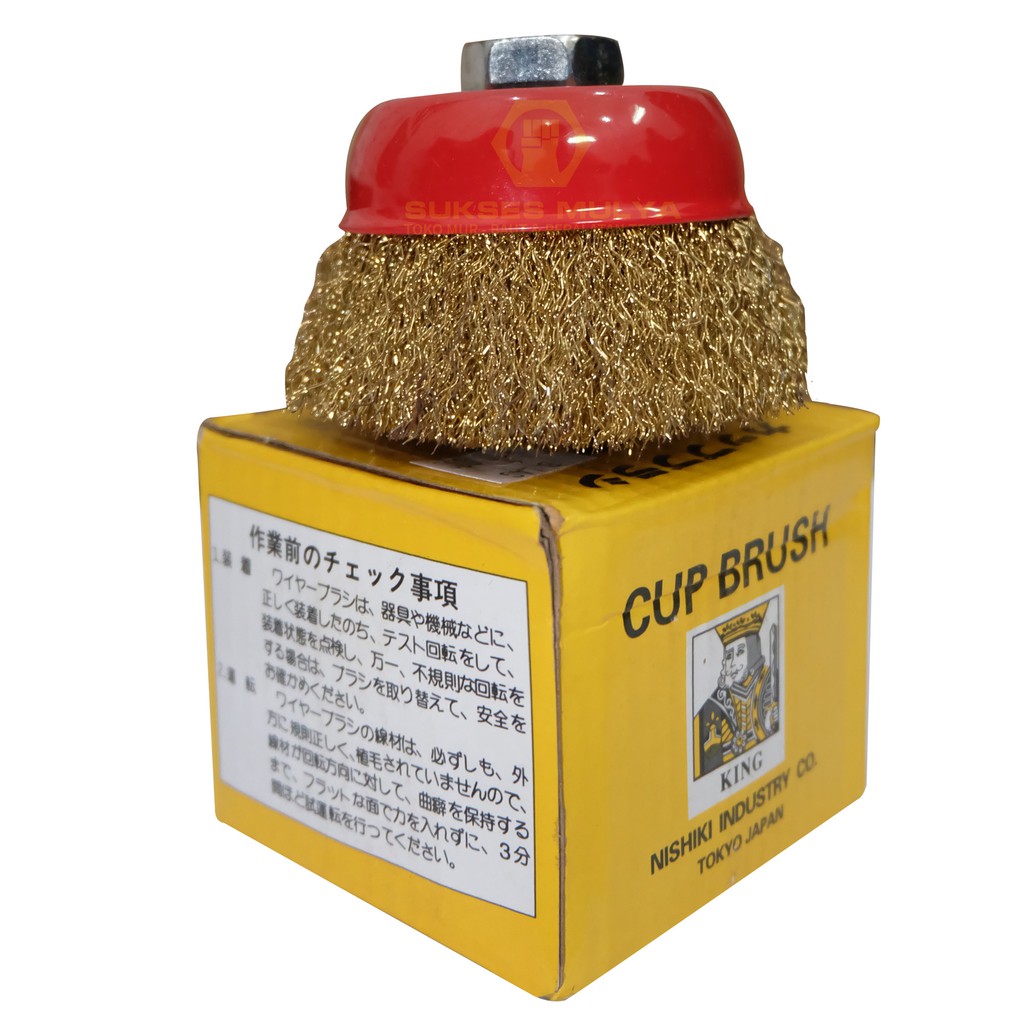 Sikat Mangkok Sikat Kawat Kuningan Wire Cup Brush Untuk Gerinda Tangan Shopee Indonesia
