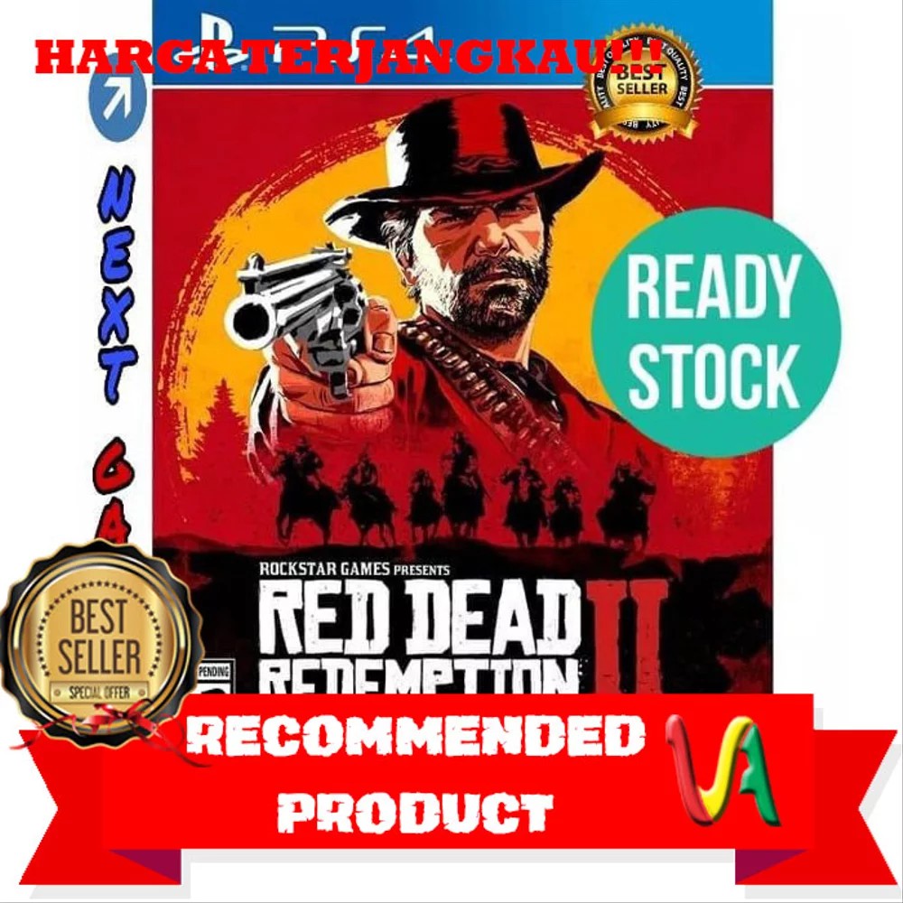 Terlaris PS4 Red Dead Redemption 2 II Region 3 Game PS4 CD PS4