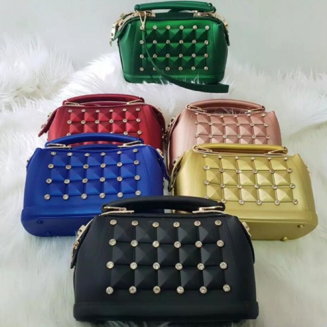 Tas jelly doctor stud diamond 25cm Shopee Indonesia