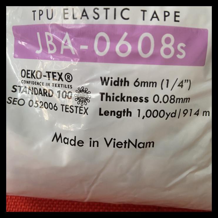 Jual Mobilon Tape Tpu Elastic Tape 6Mm Elastik Tape 1000Yard 0608S