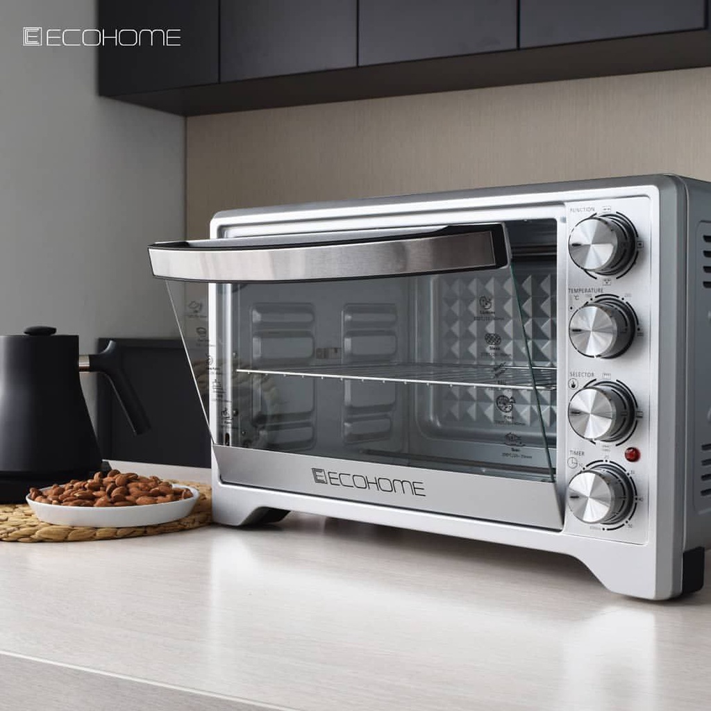 Jual Oven Listrik & Air Fryer Watt Rendah Api Atas Bawah Ecohome