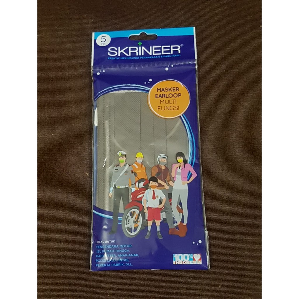 Skrineer Masker Earloop Multi Fungsi Shopee Indonesia
