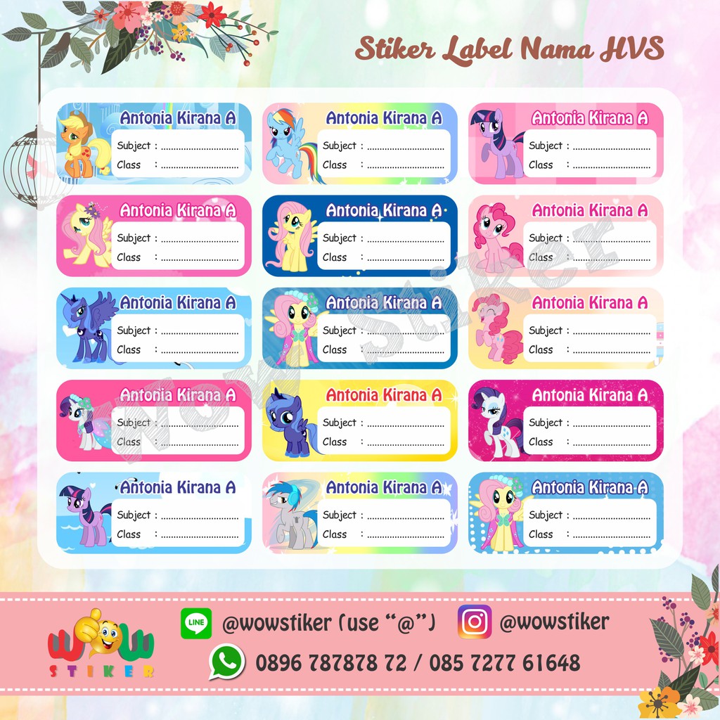 35+ Ide Stiker Label Nama Kosong Aneka Stiker Keren