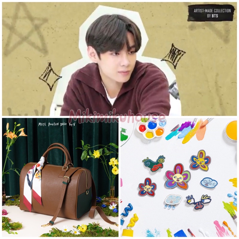 Jual BTS ARTIST MADE COLLECTION MERCH BY V TAEHYUNG MUTE BOSTON BAG BY