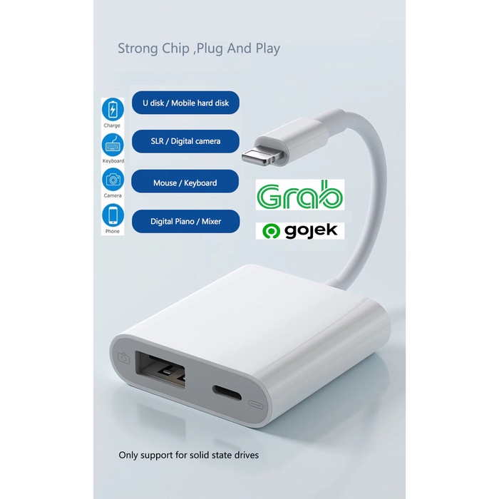 Jual Lightning To Usb Apple Lightning To Usb 3 Camera Adapter Otg Flashdisk | Shopee Indonesia