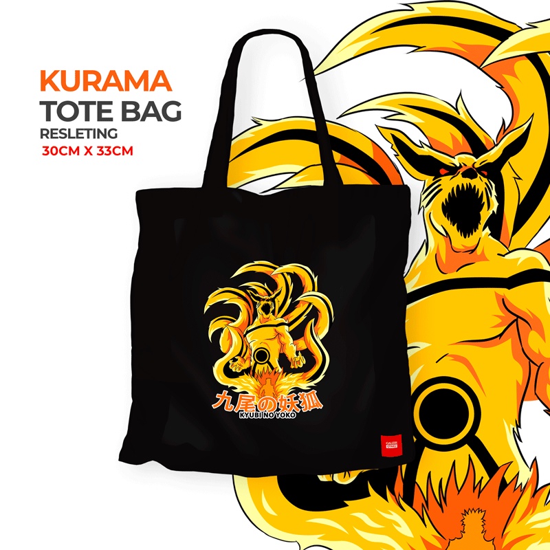 Jual Naruto Tote Bag Kanvas Anime Kyubi LIMITED EDITION / Kurama / Akatsuki / Itachi Uciha
