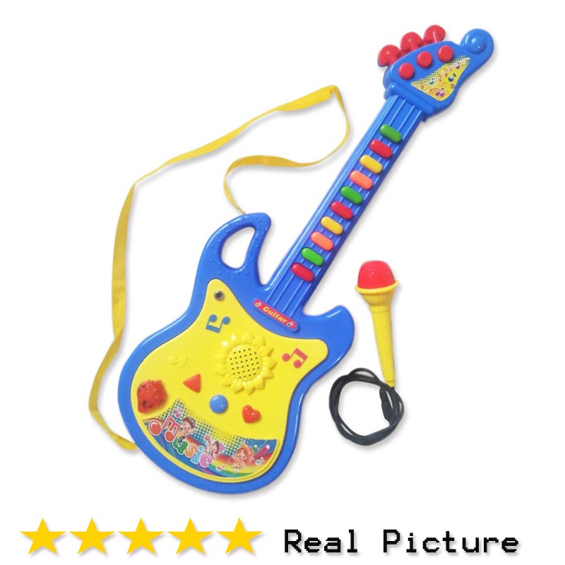 Jual Mainan Anak Gitar Satu Set|Gitar Mainan Murah | Shopee Indonesia
