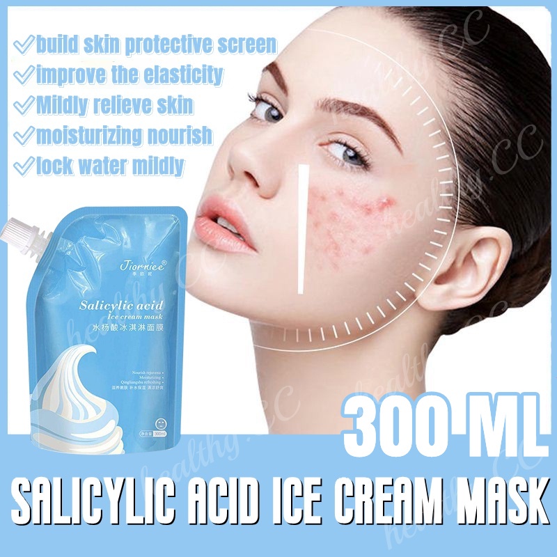 Jual 300ML Salicylic Acid Ice Cream Mask Fades Acne Marks Blackheads