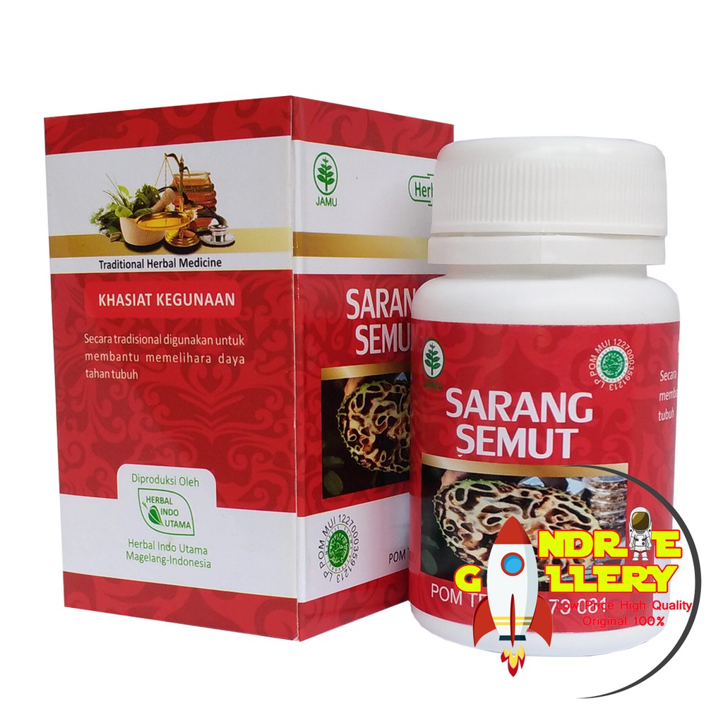 Jual Kapsul Herbal HIU SARANG SEMUT Herbal Indo Utama Original  Indonesia|Shopee Indonesia
