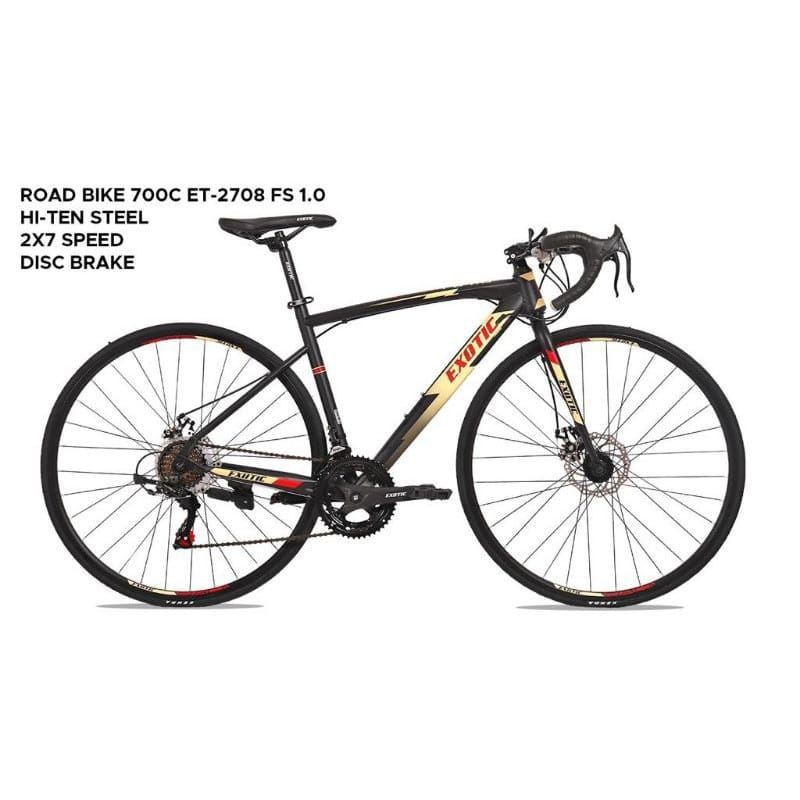 Jual Sepeda Balap Roadbike Exotic By Pacific 700C Et-2708 Fs 1.0 Besi / Sl 2.0 Alloy Baru Murah Ori Bnib Indonesia|Shopee Indonesia