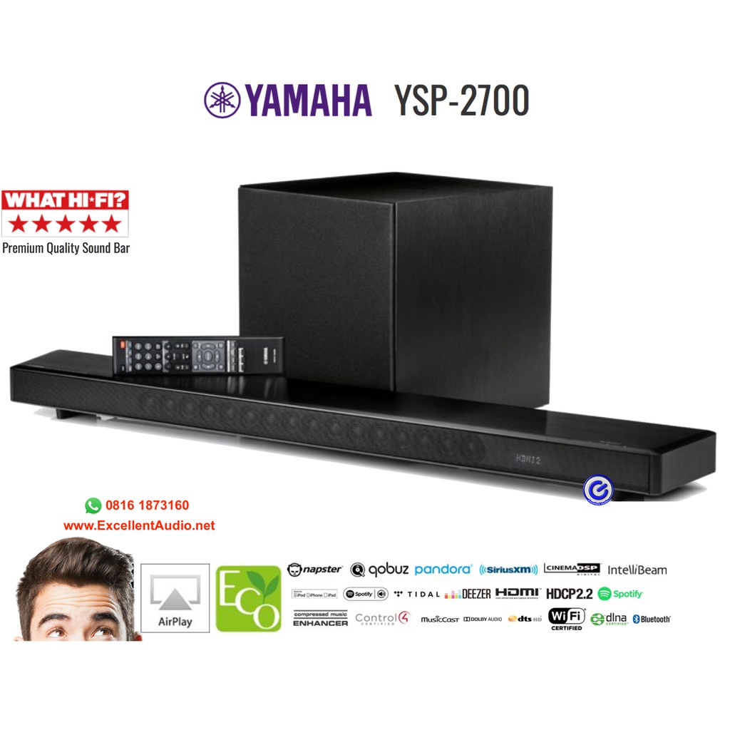 Jual Harga Murah Yamaha Ysp2700 Ysp 2700 Wireless 7.1 Home Theatre Soundbar Sln Jbl | Shopee Indonesia