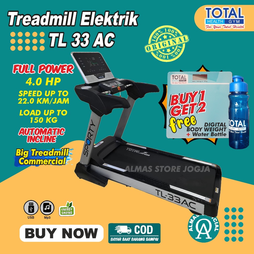 Jual Tredmil Trademill Tradmill Mesin Lari Tritmill Running Machine Treadmill Electric