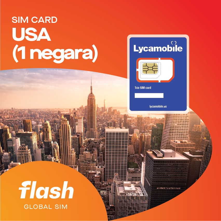 Jual Sim Card USA LycaMobile (Include Kuota Data, Unlimited Call & SMS