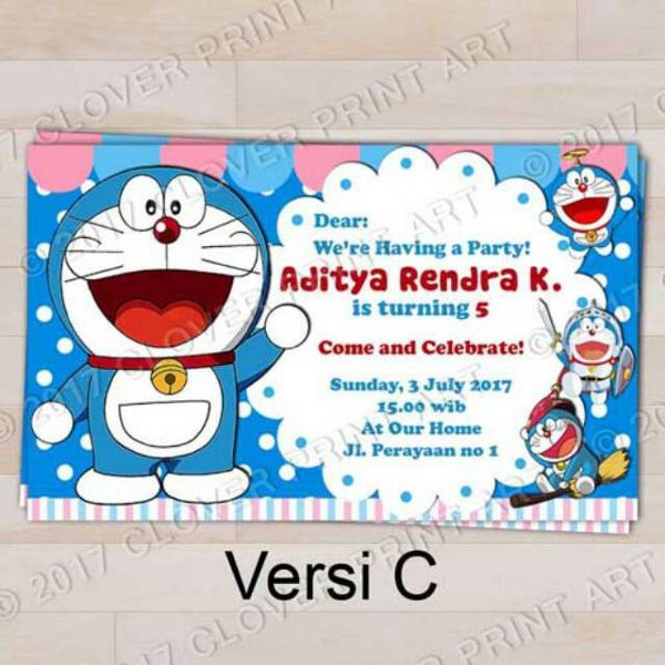 Paling Keren Bingkai Undangan Ulang Tahun Doraemon