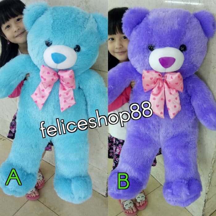 [Termurah] ++ boneka beruang teddy bear besar hijau biru