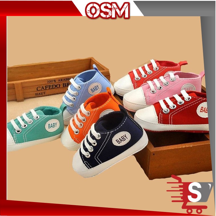 OSM S603 Sepatu Anak Bayi / Baby Shoes Prewalker Boots / Sepatu