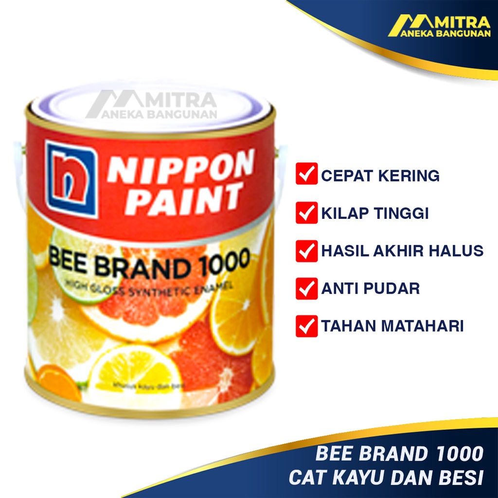 Jual CAT KAYU DAN BESI BEE BRAND 1000 NIPPON PAINT 1 KG / INTERIOR DAN