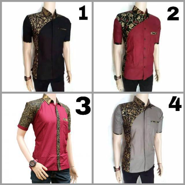 HARGA DISKON KEMEJA BATIK MODERN PEKALONGAN BLARAK BIRU LENGAN PANJANG